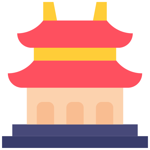 Dibujo de torre de templo chino